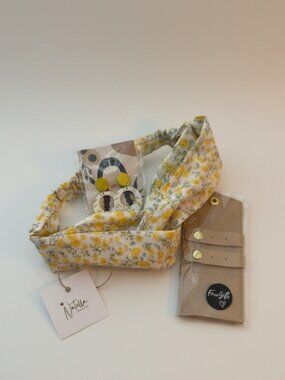 Gift Set for Her – Headband & Earrings, Floral Hair Accessory Set, Cute Aestheti